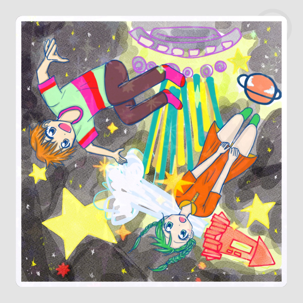 Space Die Cut Stickers