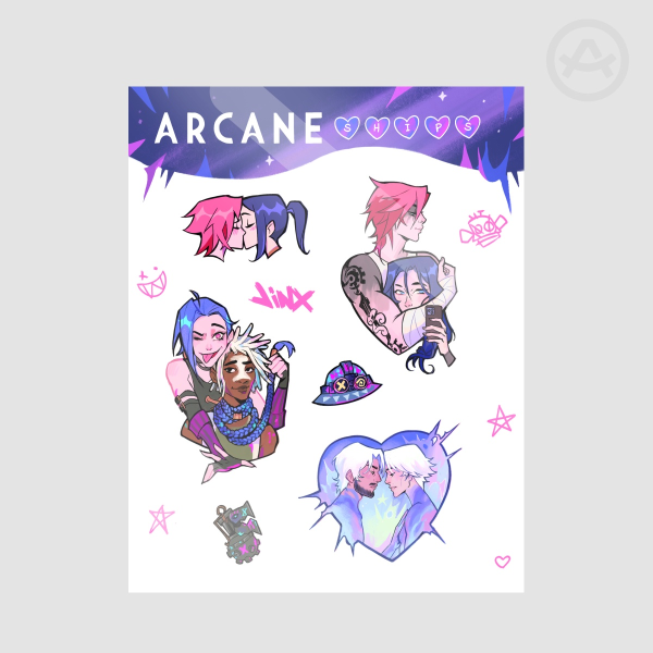 Arcane Ships Stickers Sheet