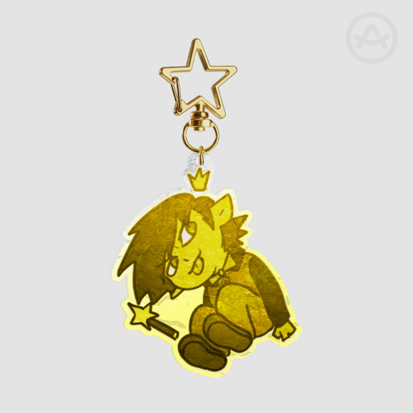 (LIMITED EDITION) "Colorful Elf" Acrylic Keychain, Golden Pickle ver.