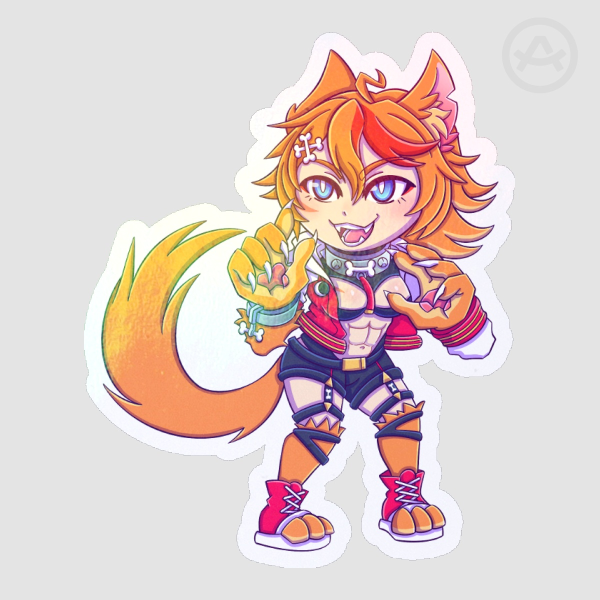 Buffpup Holo Sticker