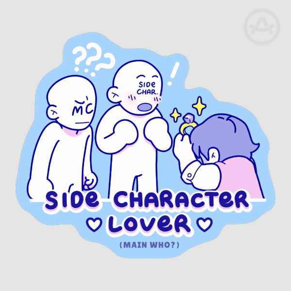 "Side Character Lover" Die Cut Sticker