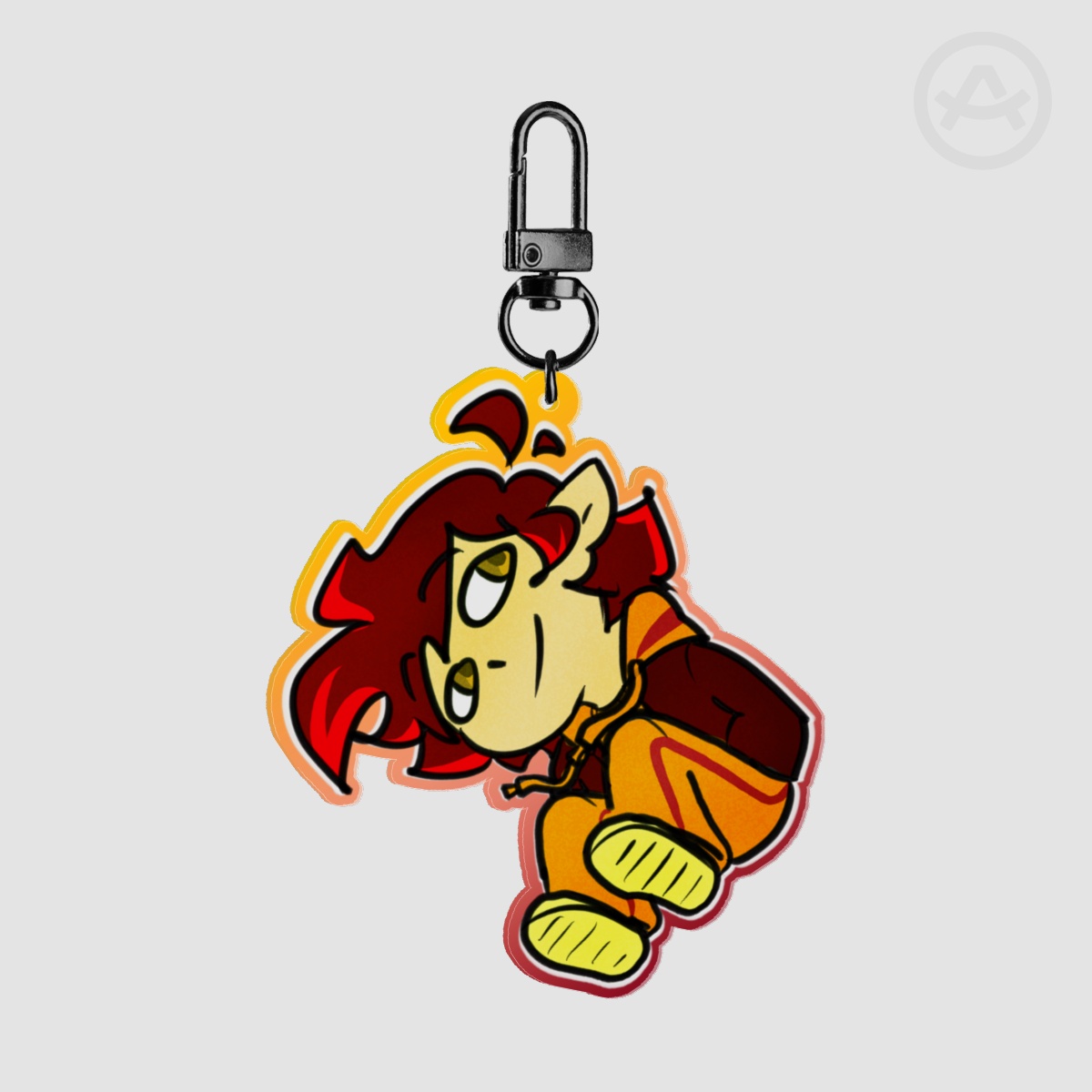"Colorful Elf" Acrylic Keychain, Fire ver.