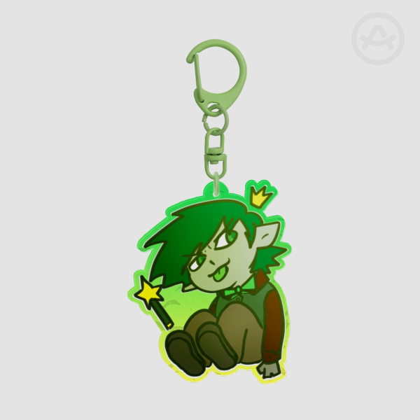 (LIMITED EDITION) "Colorful Elf" Acrylic Keychain, Pickle ver.