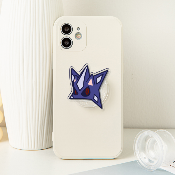 Neo Metal Sonic Acrylic Airbag Phone Holder - 1.96"(50mm), Clear