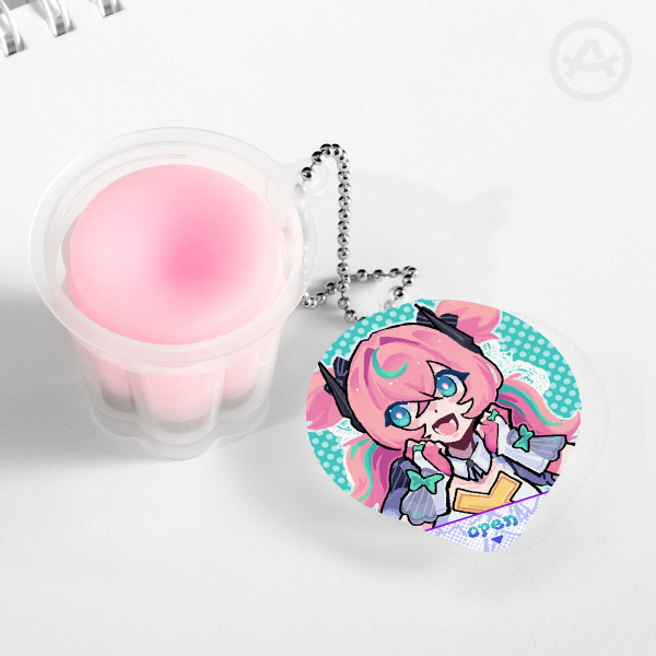 Aria Pudding Keychain ♡ [ZZZ]