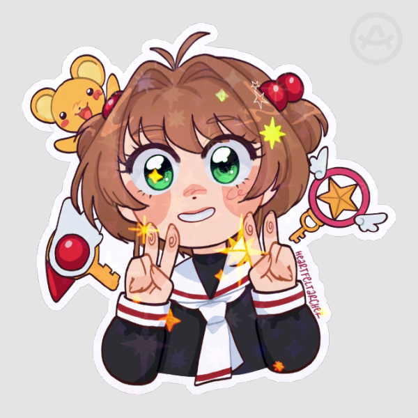 sakura cardcaptor sticker holo star