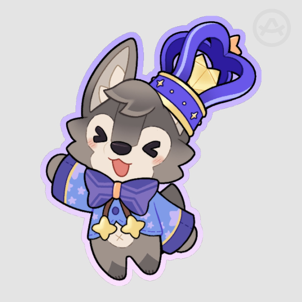 Wolfy Sticker