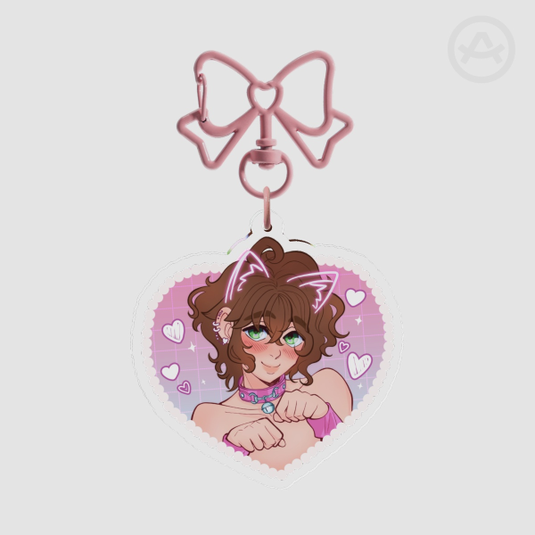 Frederick heart keychain