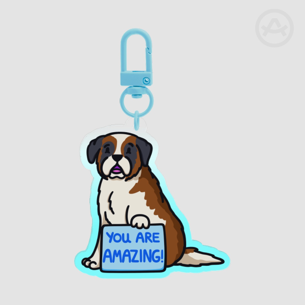 Saint Bernard Keychain