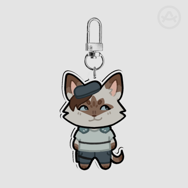 Jill Valentine Cat Keychain 2 (Resident Evil 1)