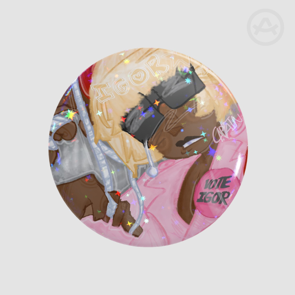 (IGOR) PUPPET Round Badge