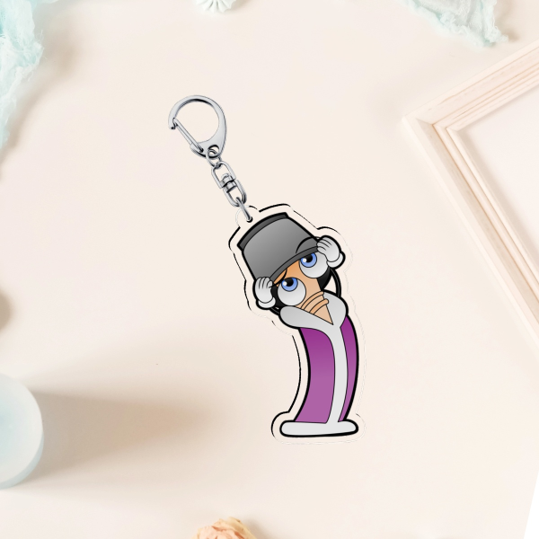 Kinger with Bucket Acrylic Keychain
