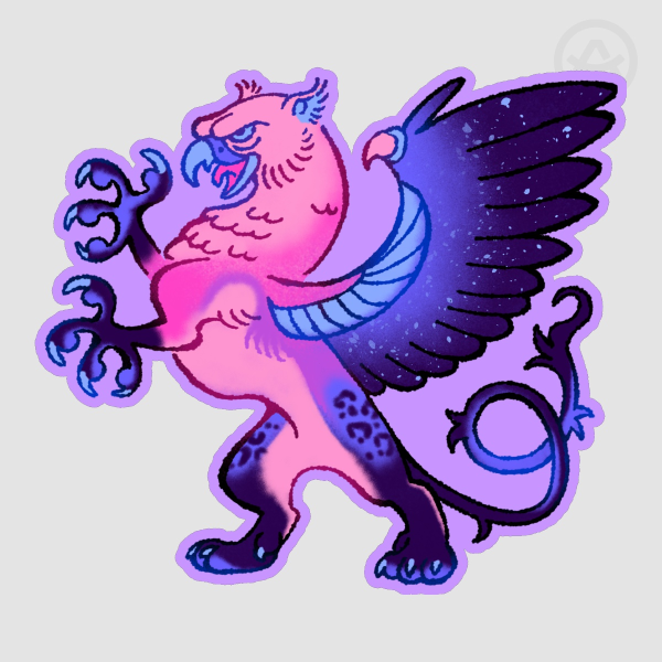 Omnisexual Gryphon Sticker