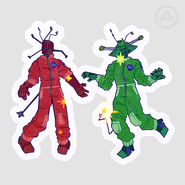 Pioneer Nine & Pioneer Ten Die Cut Sticker