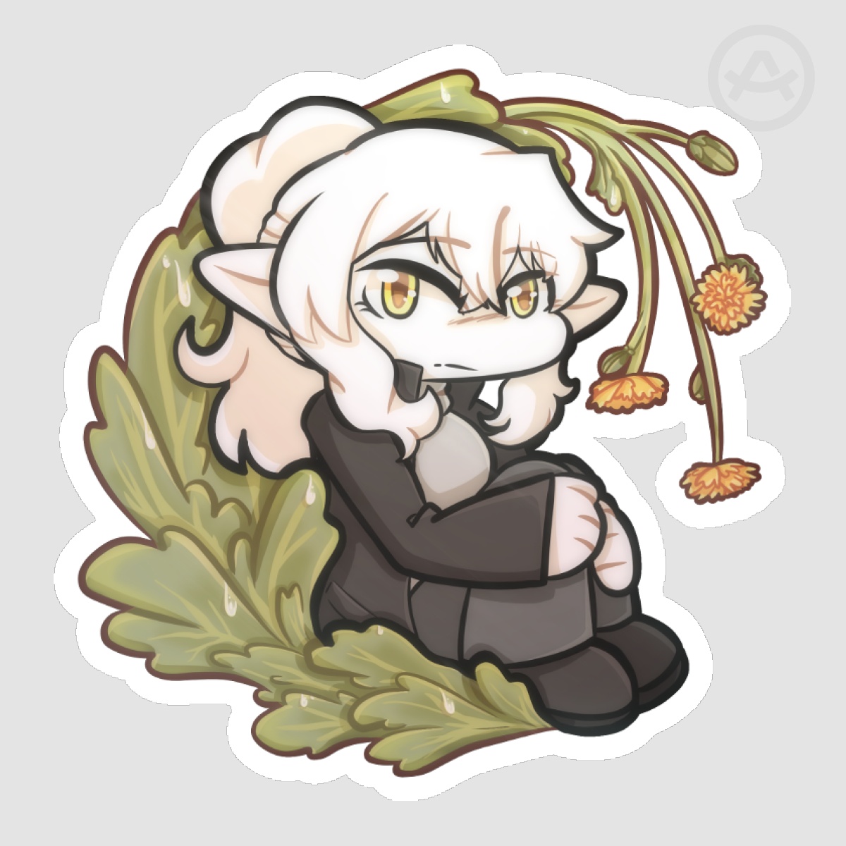 Lettuce Indra - The Reaper of the Forbidden Garden - Glossy Die Cut Stickers