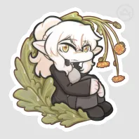 Lettuce Indra - The Reaper of the Forbidden Garden - Glossy Die Cut Stickers