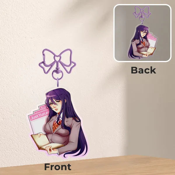 Yuri DDLC keychain!!