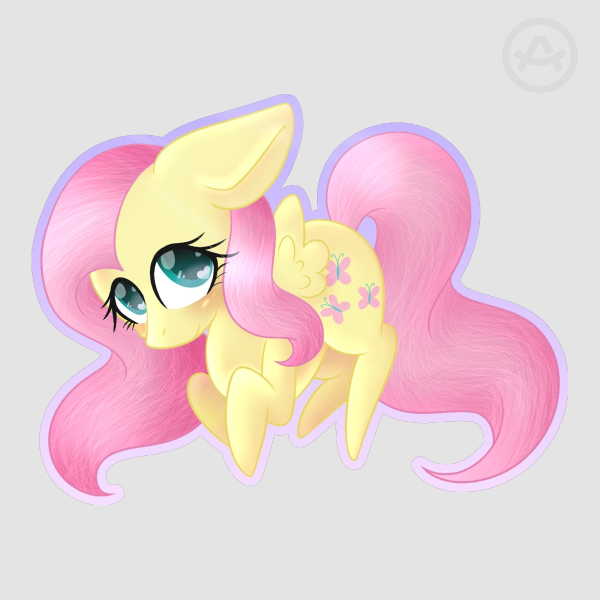 Fluttershy Die Cut Sticker