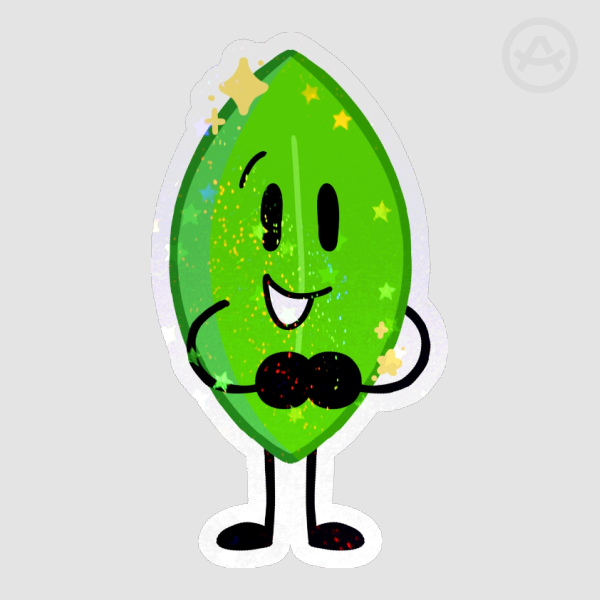 Leafy Battle for Dream Island die cut sticker