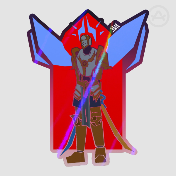 Gabriel Ultrakill Colored Edge Die Cut Sticker