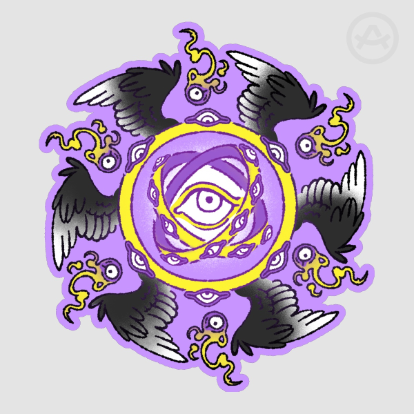 Nonbinary Angel Sticker