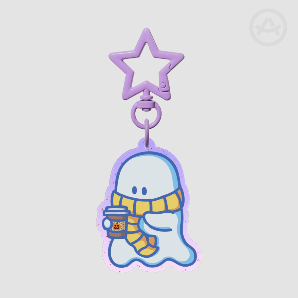 Coffee Ghost Keychain