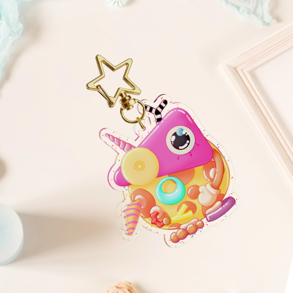 Zooble Glitter Acrylic Keychains