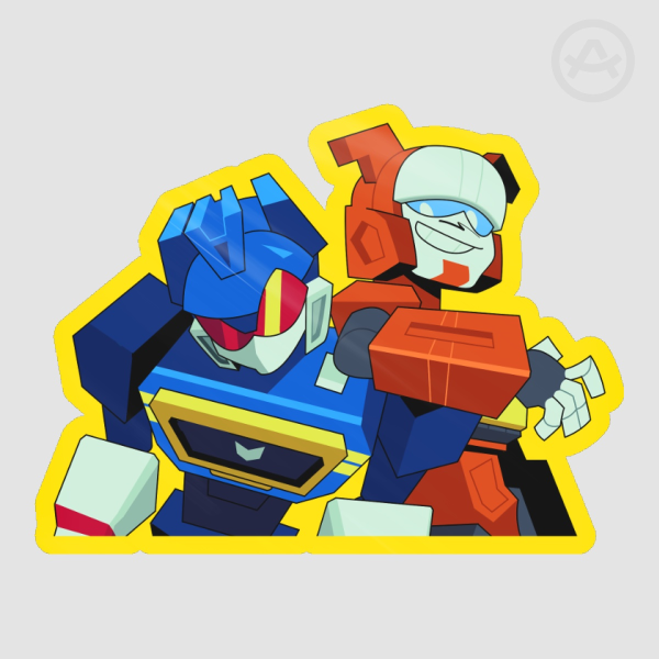 Soundwave V. Blaster Die Cut Sticker