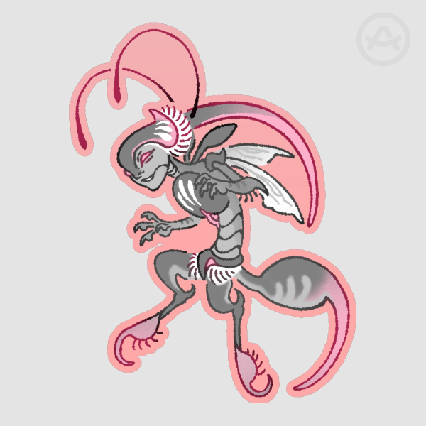 Demigirl fairy Sticker
