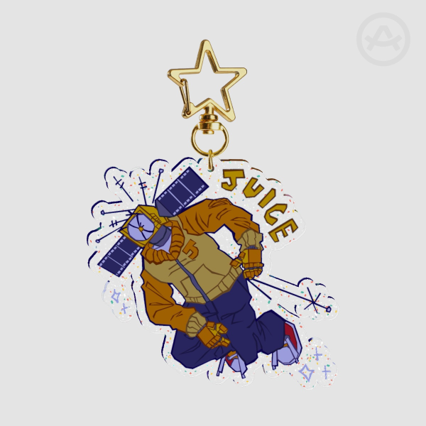 JUICE Glitter Acrylic Keychain