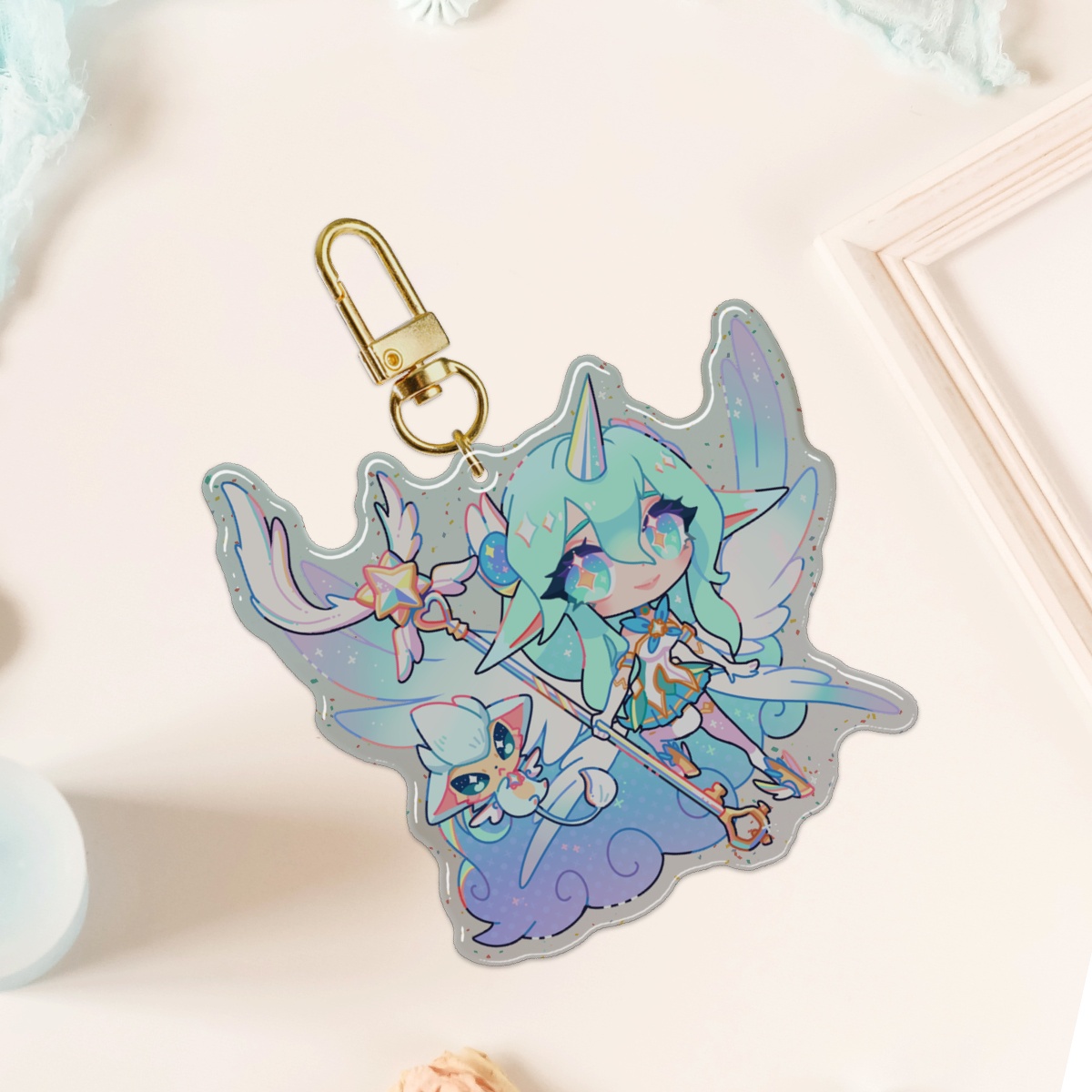 Star Guardian Soraka Keychain by Cinamon Cune - ACGGOODS