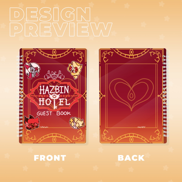 Hazbin Hotel Guest Book Notebook