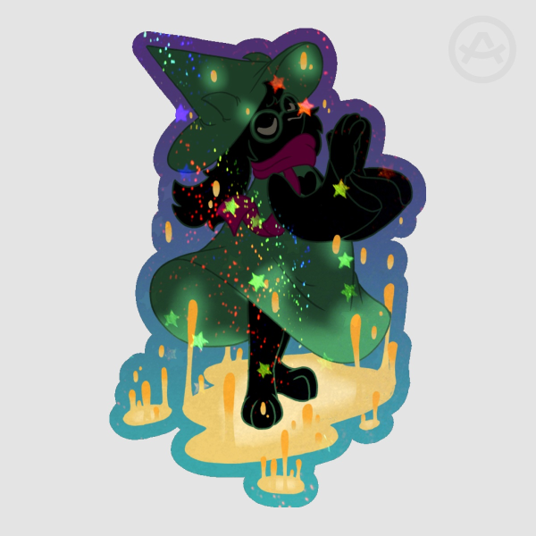Ralsei Magic (Shaded) - Die Cut Sticker
