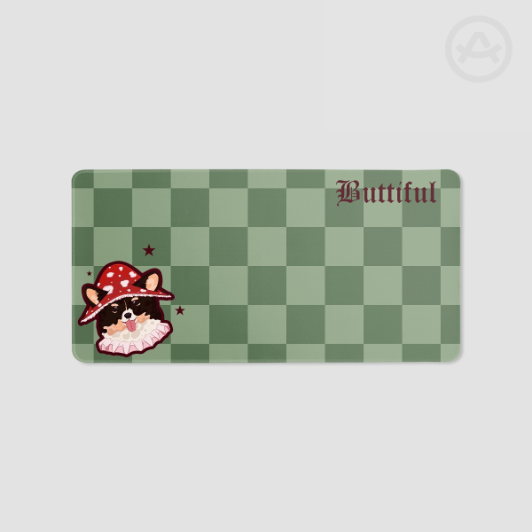 Corgi Fae Mushroom Desk Pad || Winter Court || Pippin the Buttiful