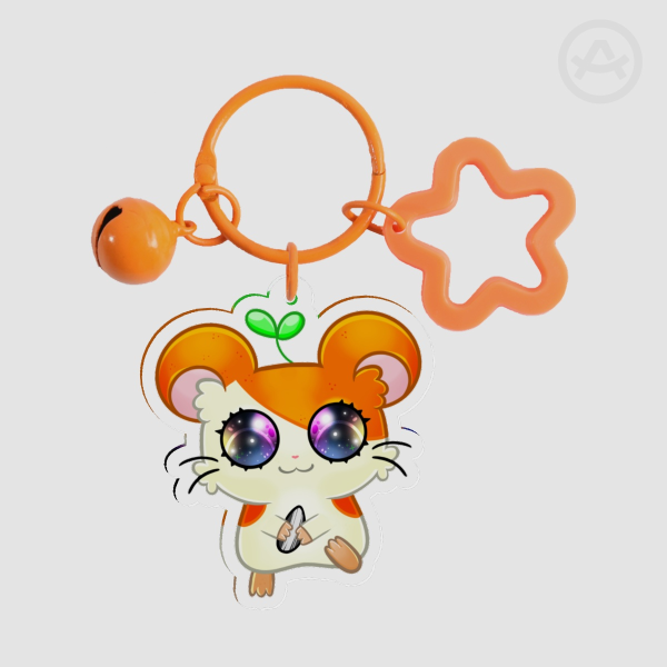 Hamtaro Ham Ham Clear Acrylic Keychains
