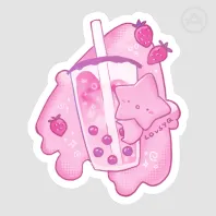 Bibi Starberry Boba sticker