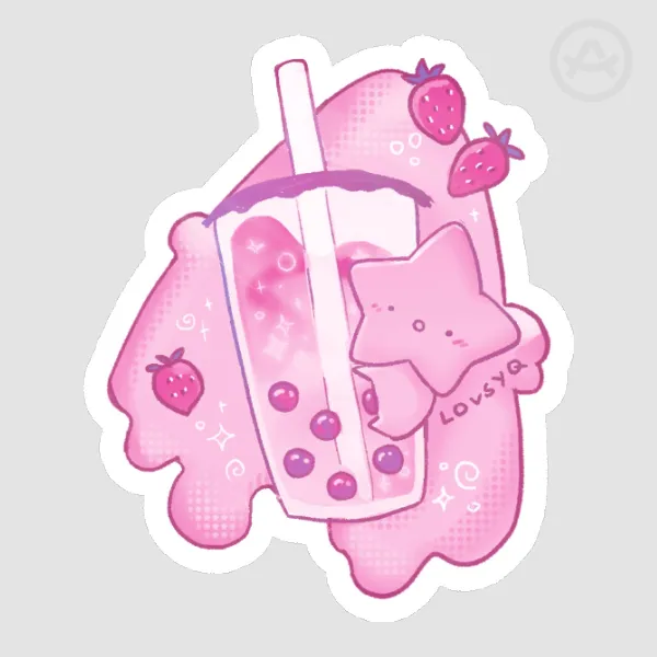 Bibi Starberry Boba sticker