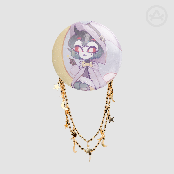 stolas witchy badge with chains