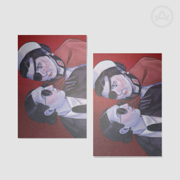 Sylvia and The Secretary Postcard