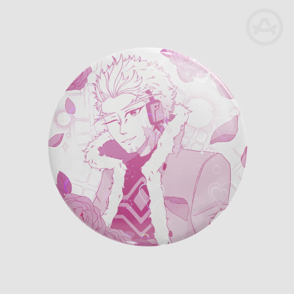 Glamour Hawks Round Badge (Button Pin)