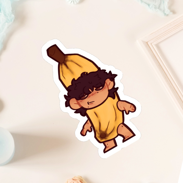 Dakota Banana Die Cut Sticker