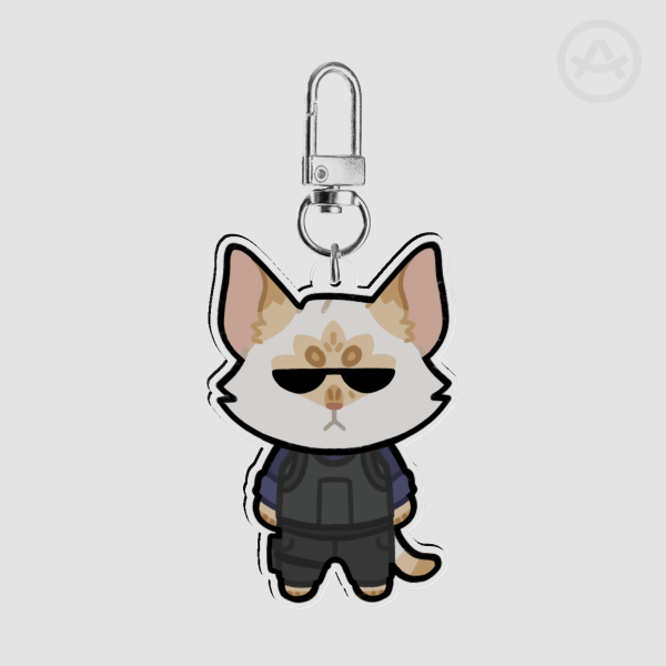 Albert Wesker Cat Keychain (Resident Evil 1)