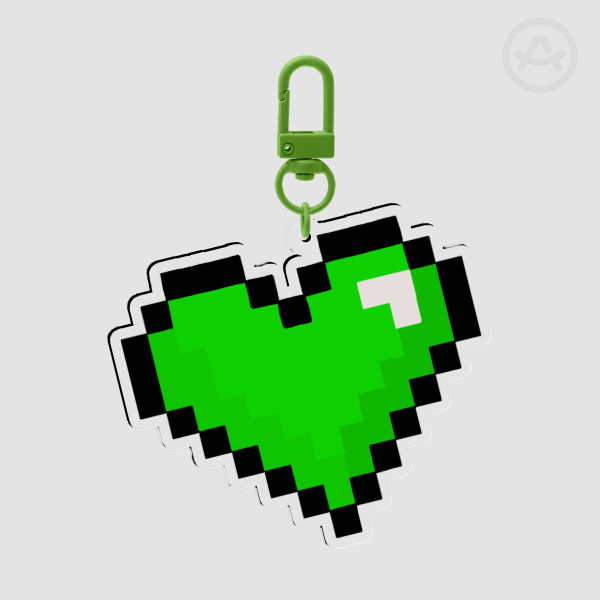 Green Heart - Acrylic Keychains