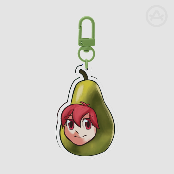 Teto Pear Double-sided Acrylic Keychain