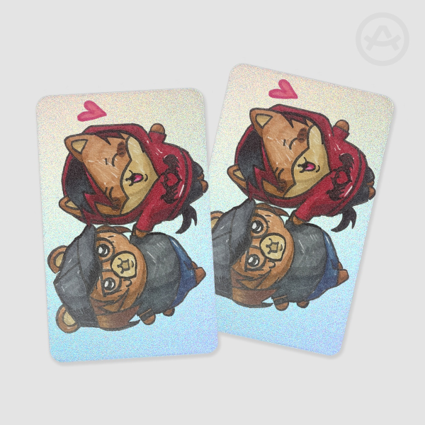 Pete Wentz & Patrick Stump Chiikawa-Style Holographic Photocard