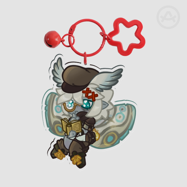 Moth Adventure Clear Acrylic Keychains