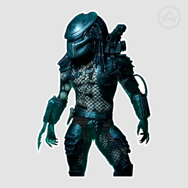 Sluty Yautja matt sticker small