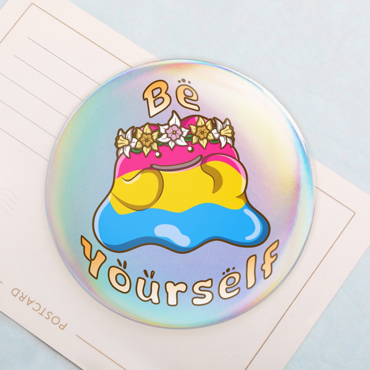 Pride Ditto - Pansexual  Holographic Badges
