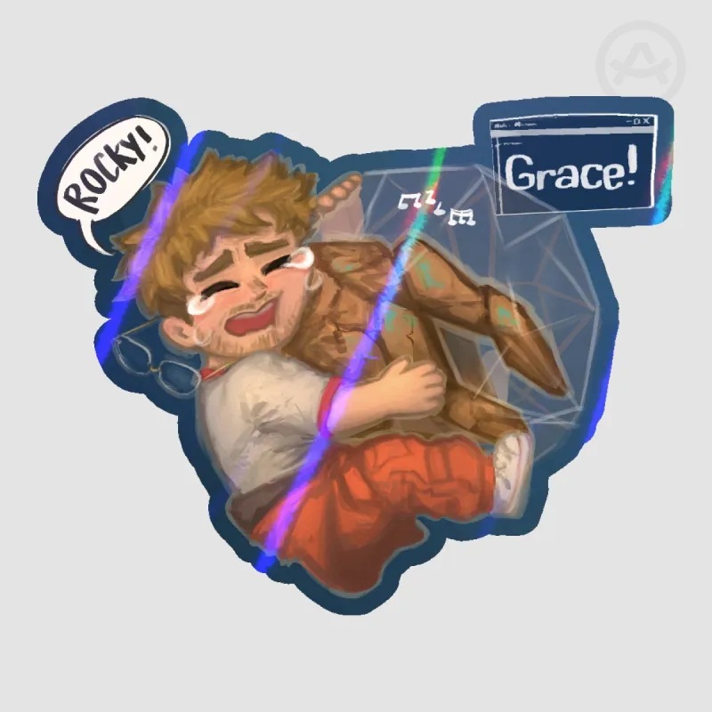 Rocky Grace ★ Project Hail Mary ★ Sticker by Mixter Crown - ACGGOODS