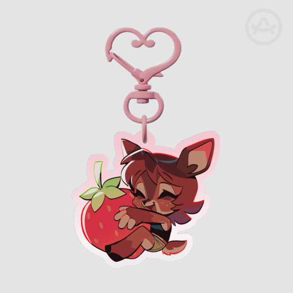 "STRAWBERYYY" Acrylic Keychain